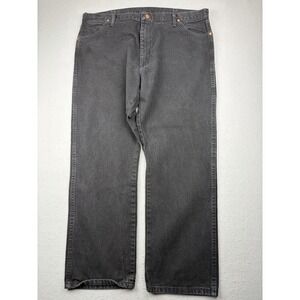 Wrangler 13MWZ Cowboy Cut Original Fit Jeans Men's 42x30 Fits 42x30 Black Denim
